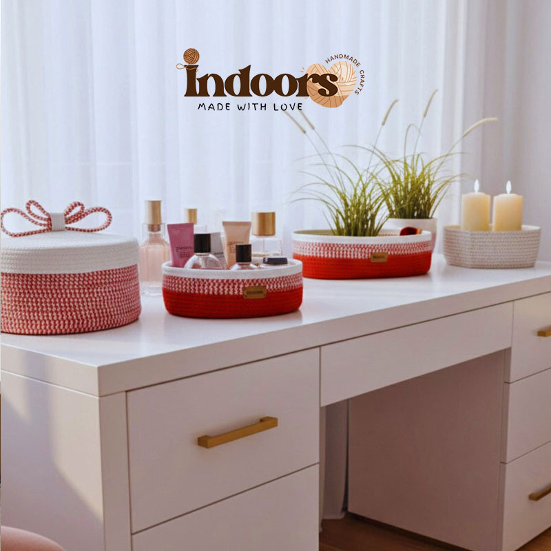 باسكت أحمر بيضاوى - 4