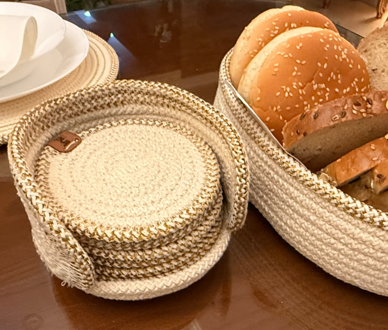 Coasters Set with Holder