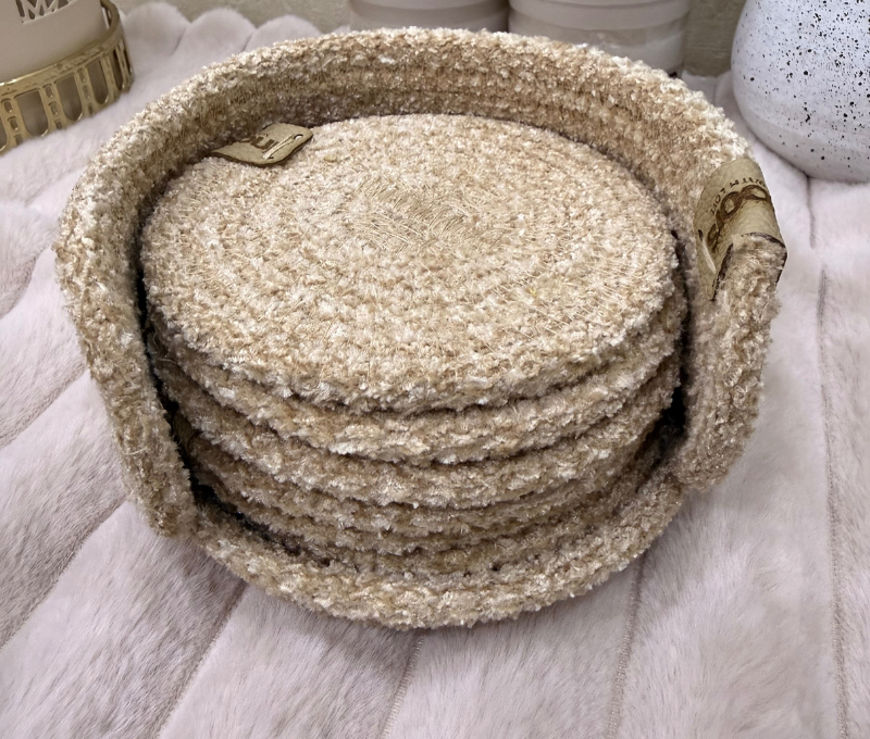 Coasters Set with Holder